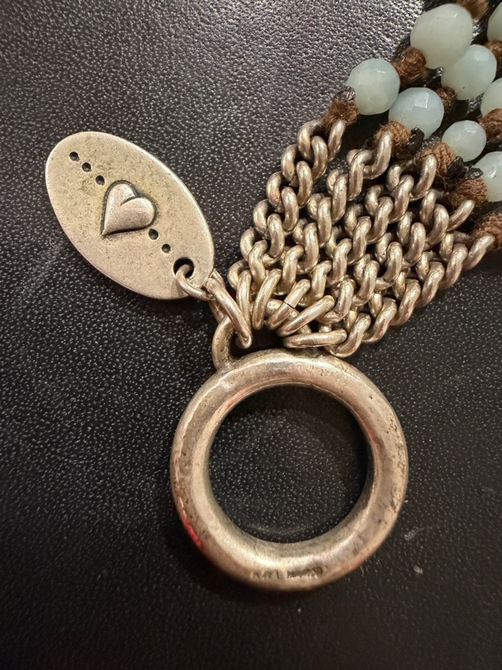 Chan Luu Silver and Light Blue Beaded Bracelet - Picture 9 of 11